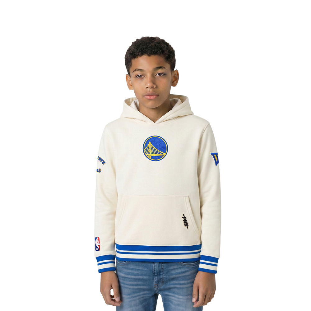 SUDADERA CON GORRO NBA GOLDEN STATE WARRIORS RETRO CLASSICS PARA NIÑO