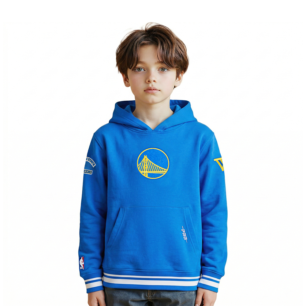 SUDADERA CON GORRO NBA GOLDEN STATE WARRIORS RETRO CLASSICS PARA NIÑO