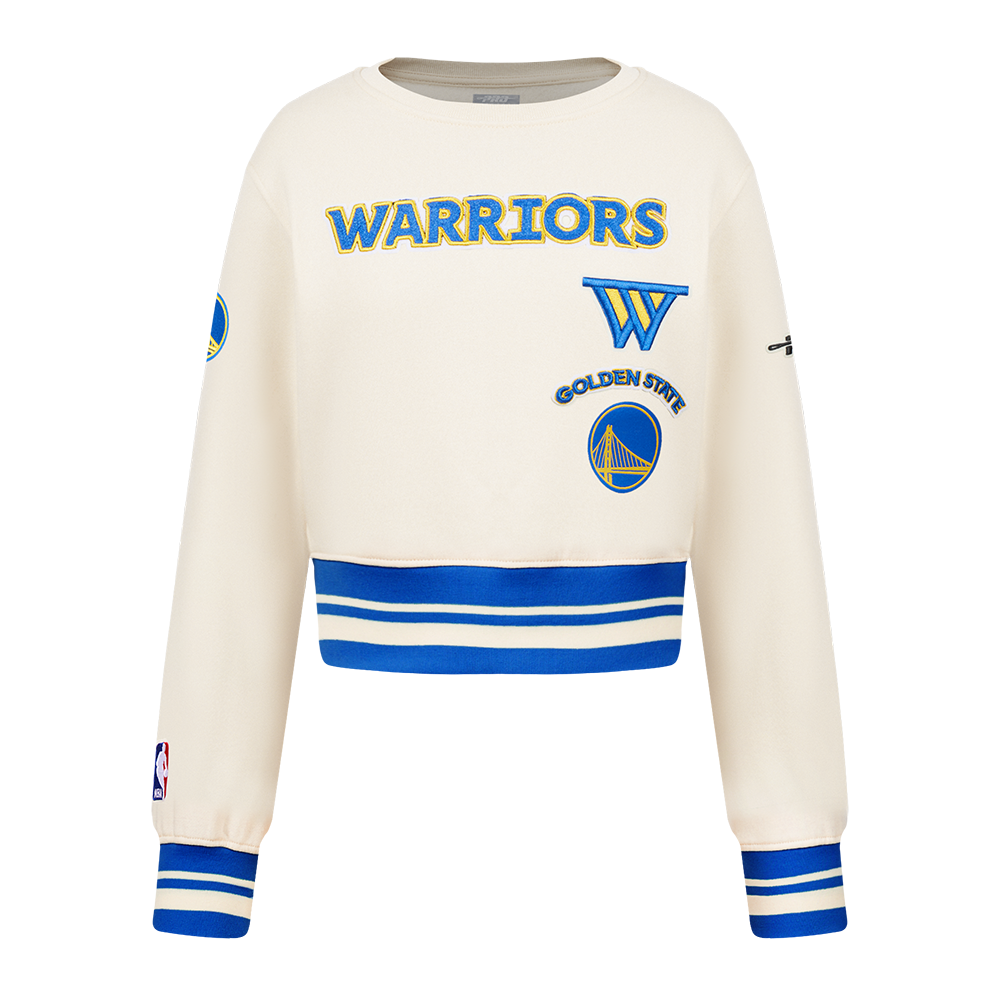 SUDADERA DE CUELLO REDONDO NBA GOLDEN STATE WARRIORS RETRO CLASSICS PARA NIÑA