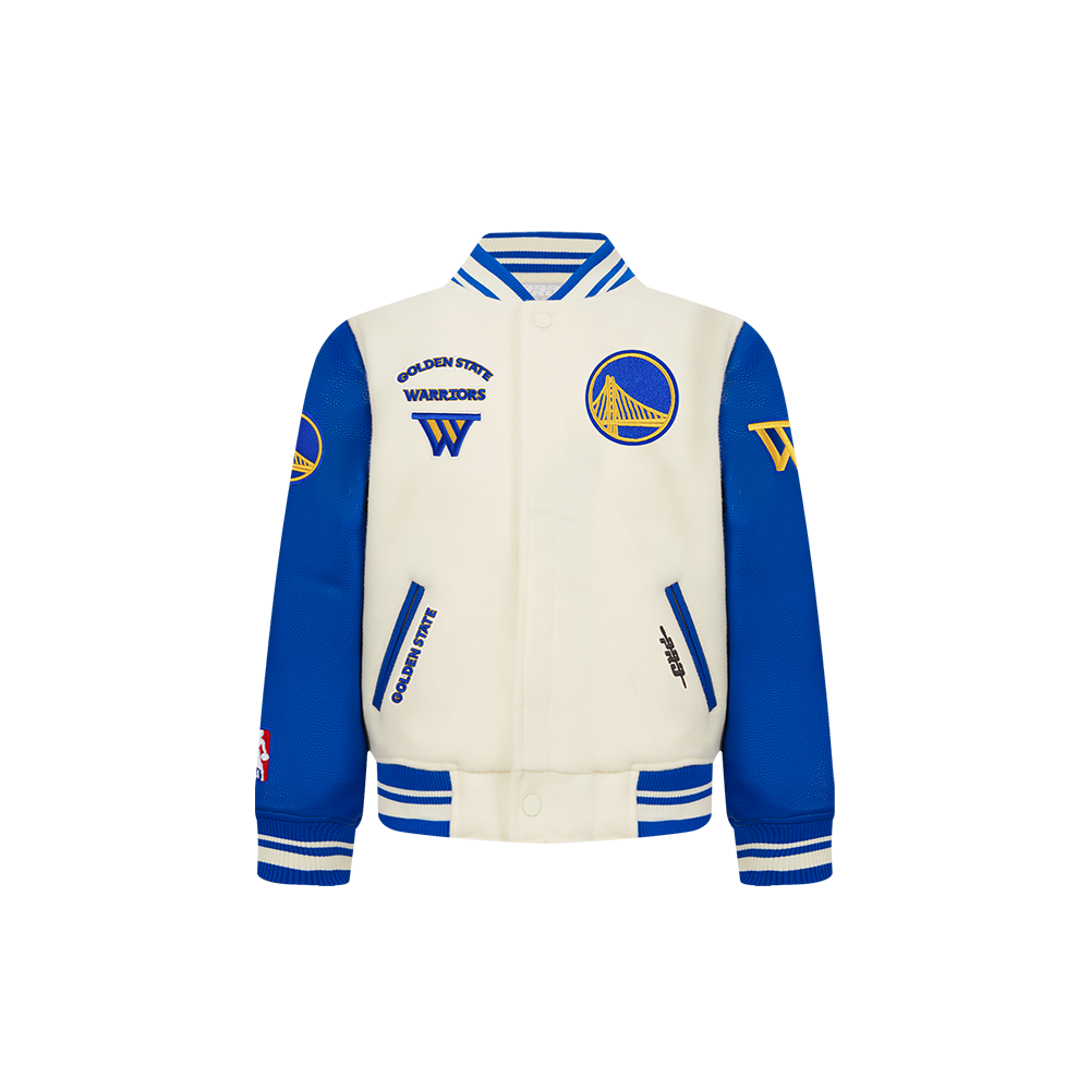 CHAMARRA UNIVERSITARIA NBA GOLDEN STATE WARRIORS RETRO CLASSICS PARA BEBÉ NIÑO
