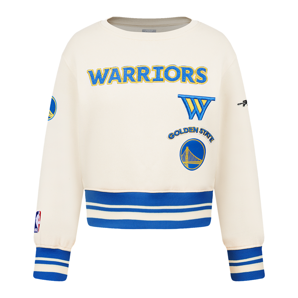SUDADERA DE CUELLO REDONDO NBA GOLDEN STATE WARRIORS RETRO CLASSICS PARA BEBÉ NIÑA
