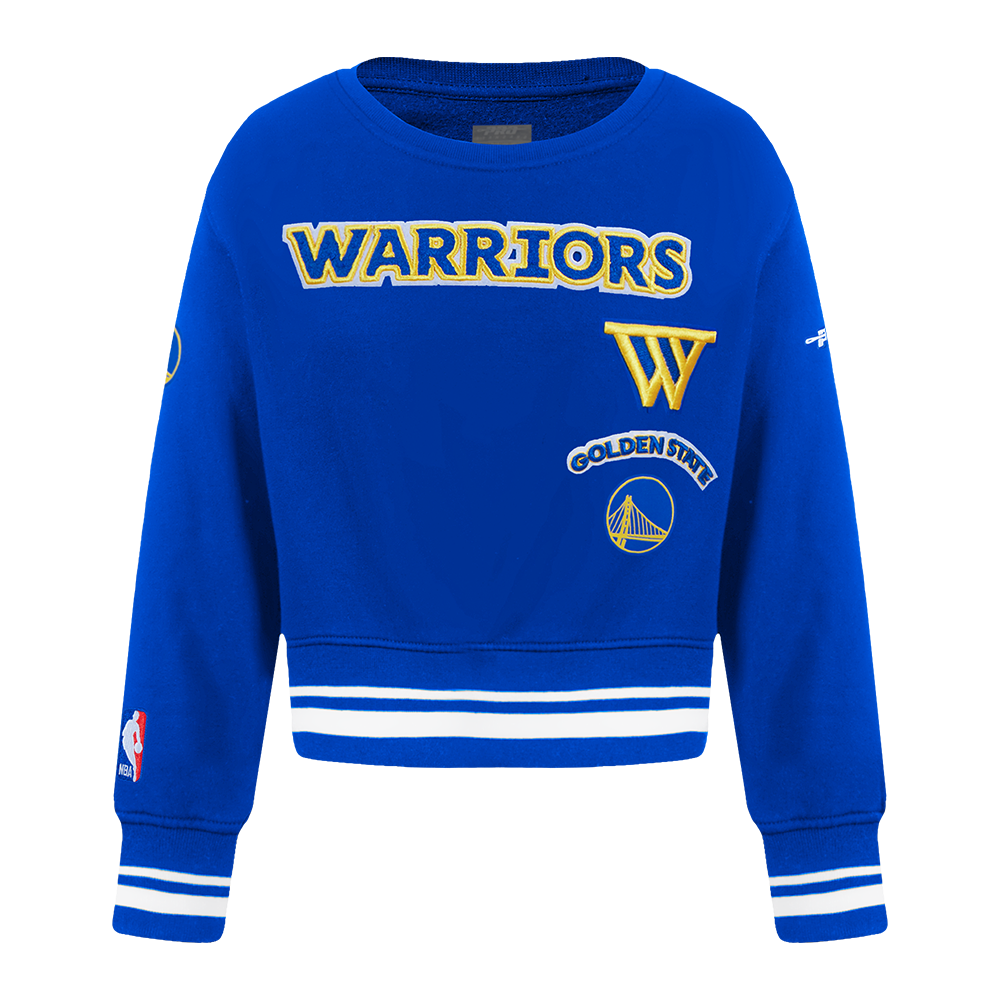SUDADERA DE CUELLO REDONDO NBA GOLDEN STATE WARRIORS RETRO CLASSICS PARA BEBÉ NIÑA