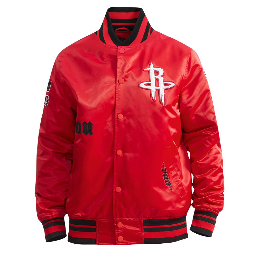 CHAMARRA DE SATÍN NBA HOUSTON ROCKETS OLD ENGLISH