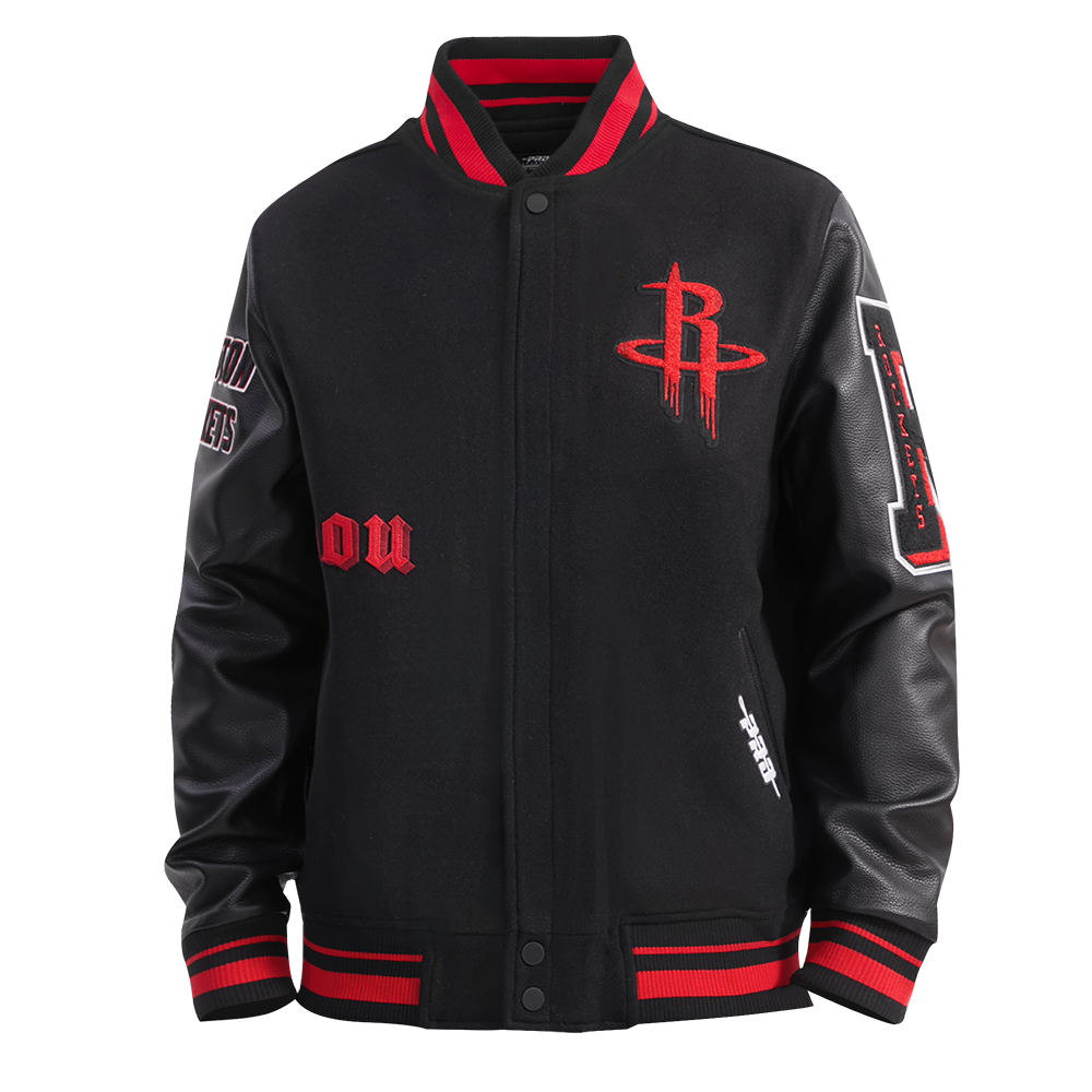 CHAMARRA UNIVERSITARIA NBA HOUSTON ROCKETS OLD ENGLISH