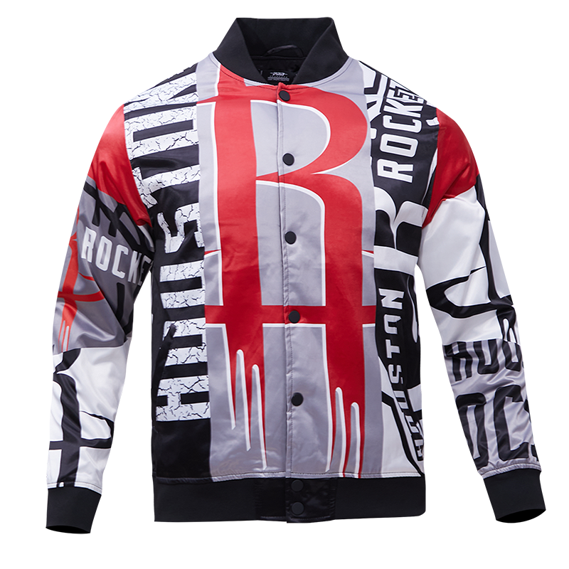 CHAMARRA DE SATÍN NBA HOUSTON ROCKETS MASH UP