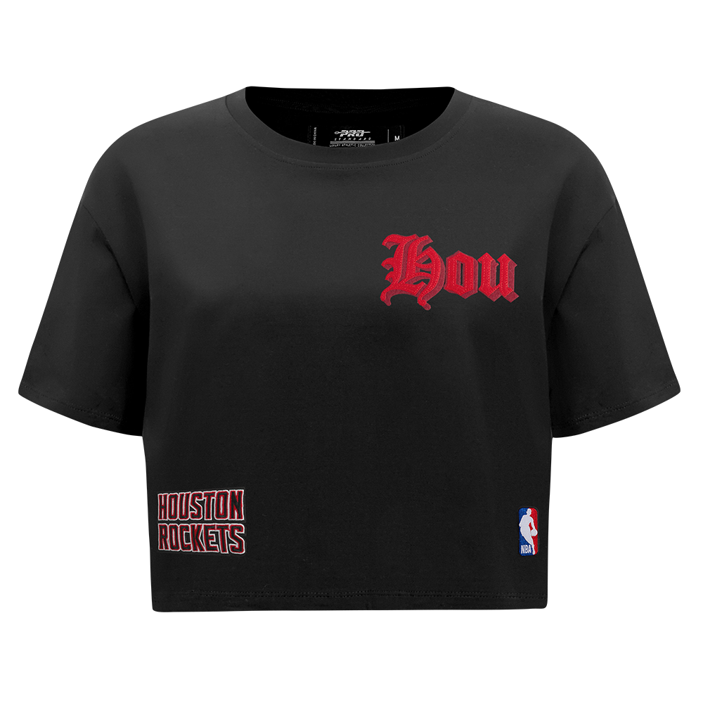 PLAYERA NBA HOUSTON ROCKETS OLD ENGLISH PARA MUJER