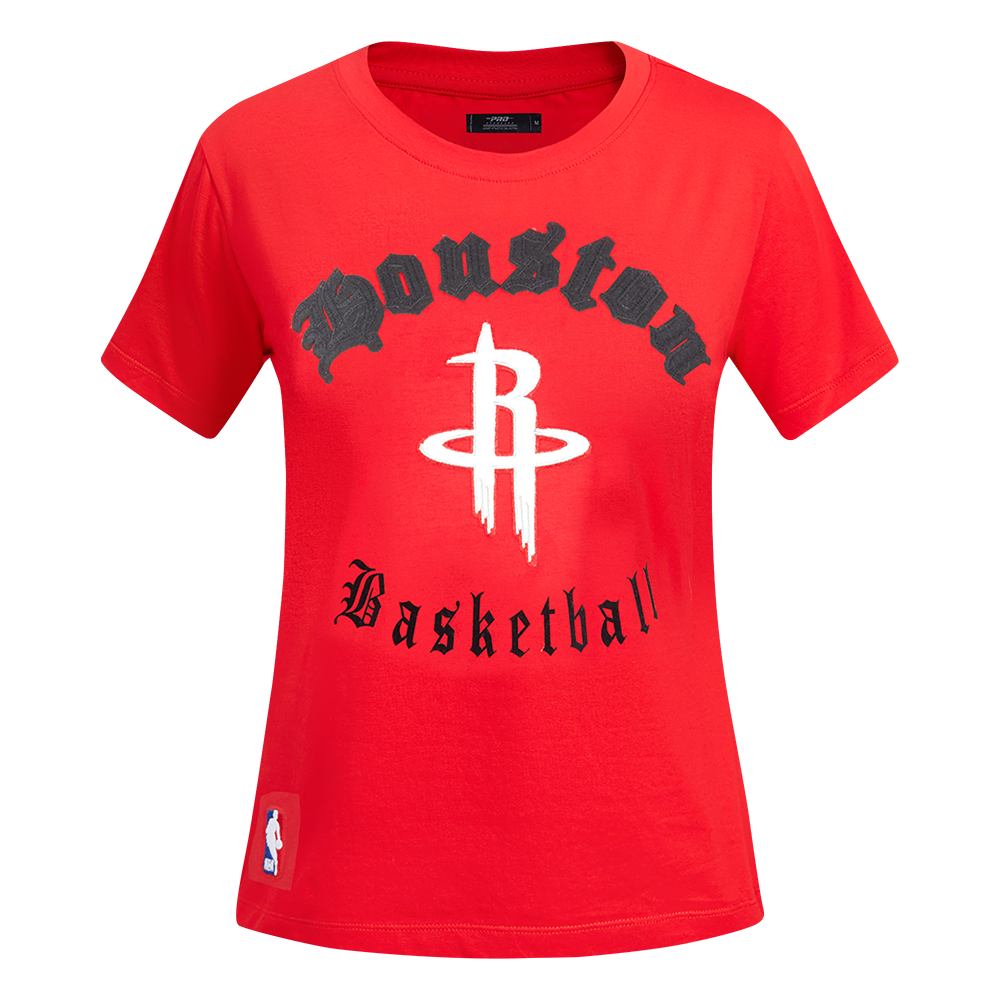 PLAYERA NBA HOUSTON ROCKETS OLD ENGLISH PARA MUJER