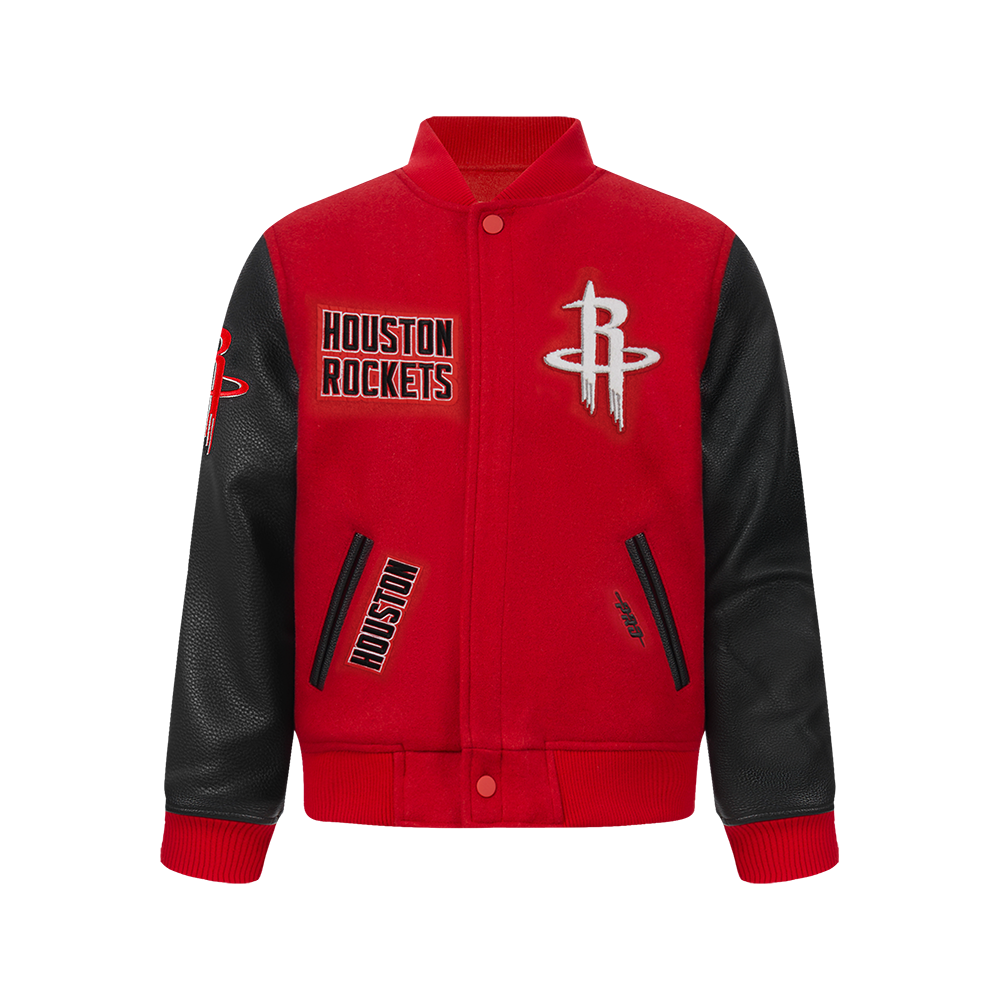 CHAMARRA UNIVERSITARIA NBA HOUSTON ROCKETS RETRO CLASSICS PARA NIÑO JUNIOR
