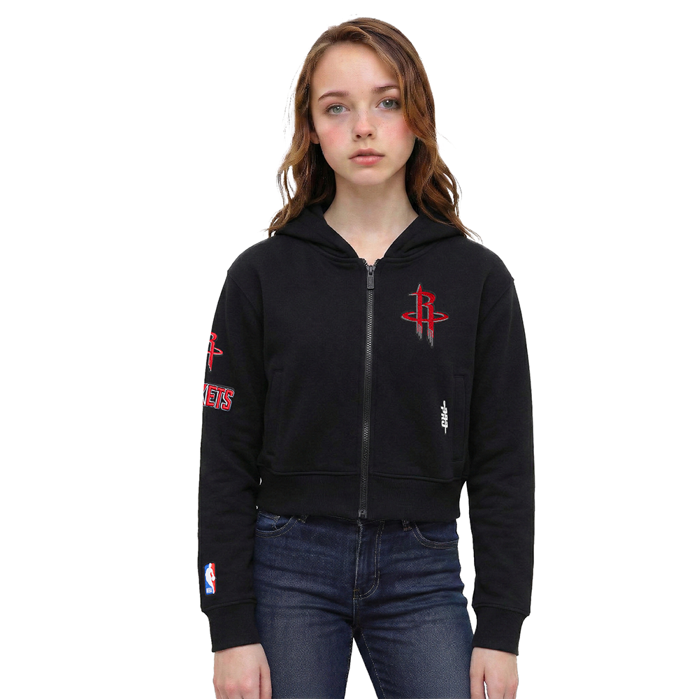 SUDADERA CON CIERRE NBA HOUSTON ROCKETS CLASSIC ESSENTIALS PARA NIÑA JUNIOR