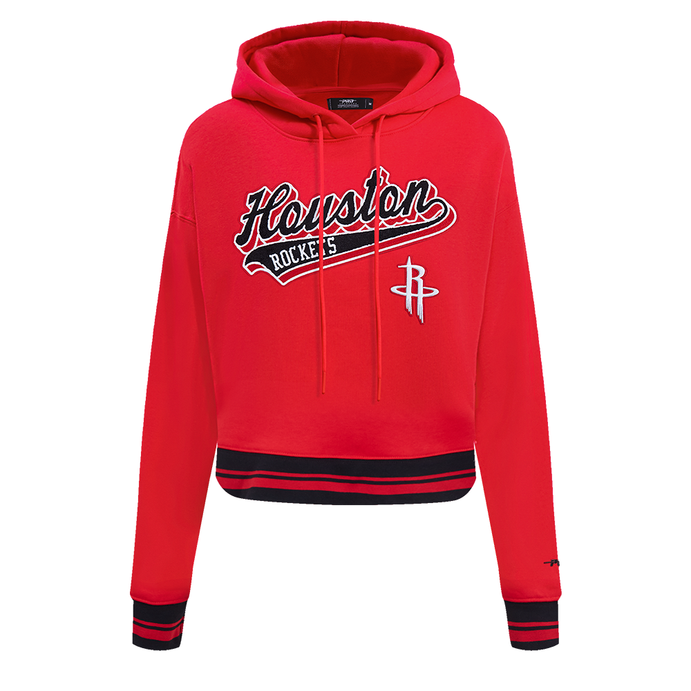 SUDADERA CON GORRO NBA HOUSTON ROCKETS SCRIPT TAIL PARA MUJER
