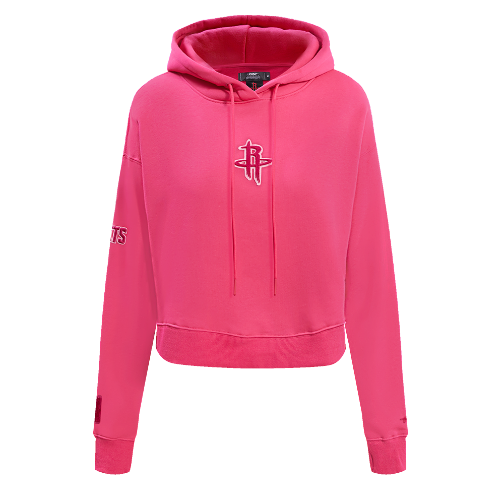 SUDADERA CON GORRO NBA HOUSTON ROCKETS CLASSIC TRIPLE PINK PARA MUJER