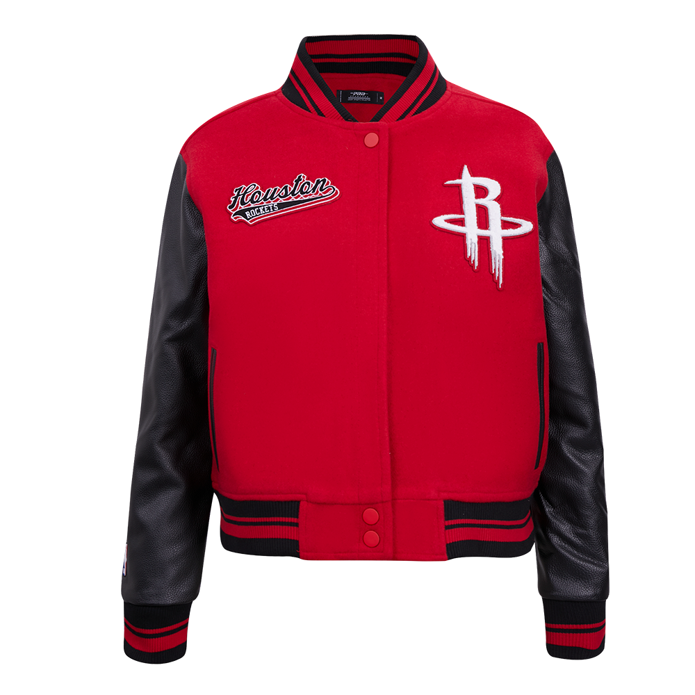 CHAMARRA UNIVERSITARIA NBA HOUSTON ROCKETS SCRIPT TAIL PARA MUJER