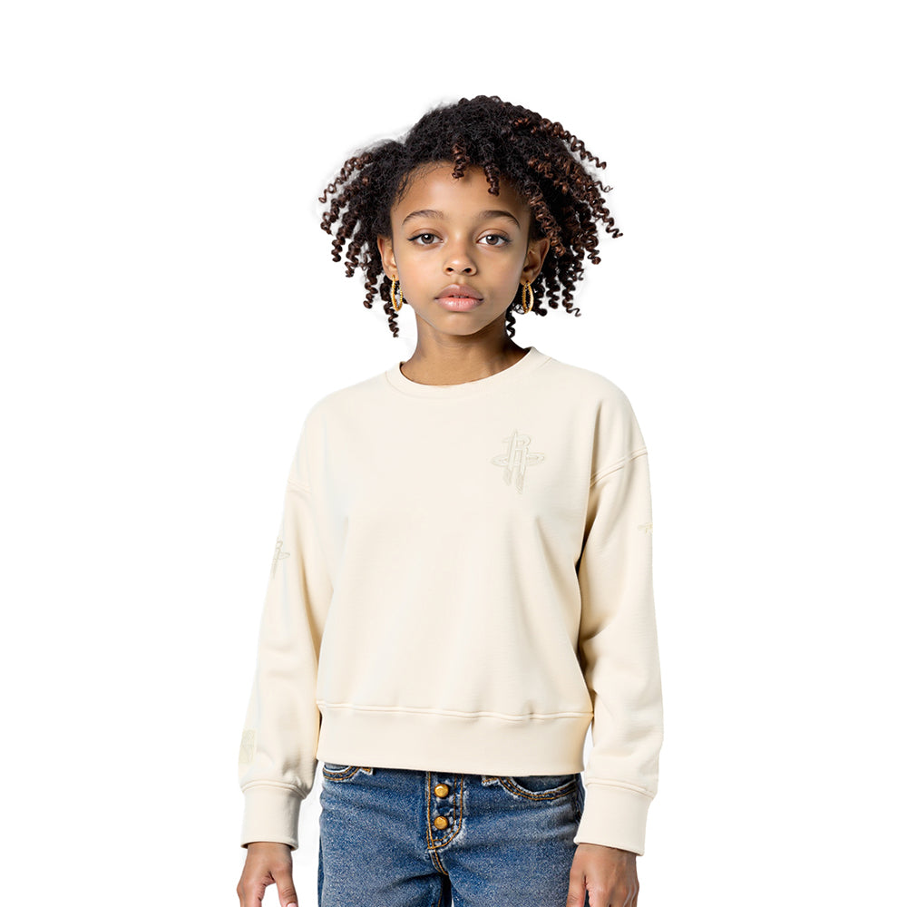 SUDADERA DE CUELLO REDONDO NBA HOUSTON ROCKETS NEUTRAL PARA NIÑA