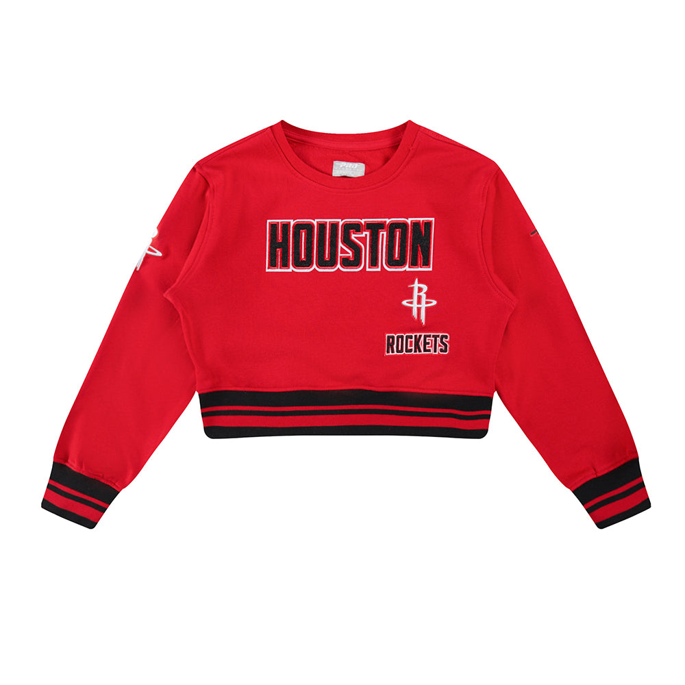 SUDADERA DE CUELLO REDONDO NBA HOUSTON ROCKETS RETRO CLASSICS PARA NIÑA