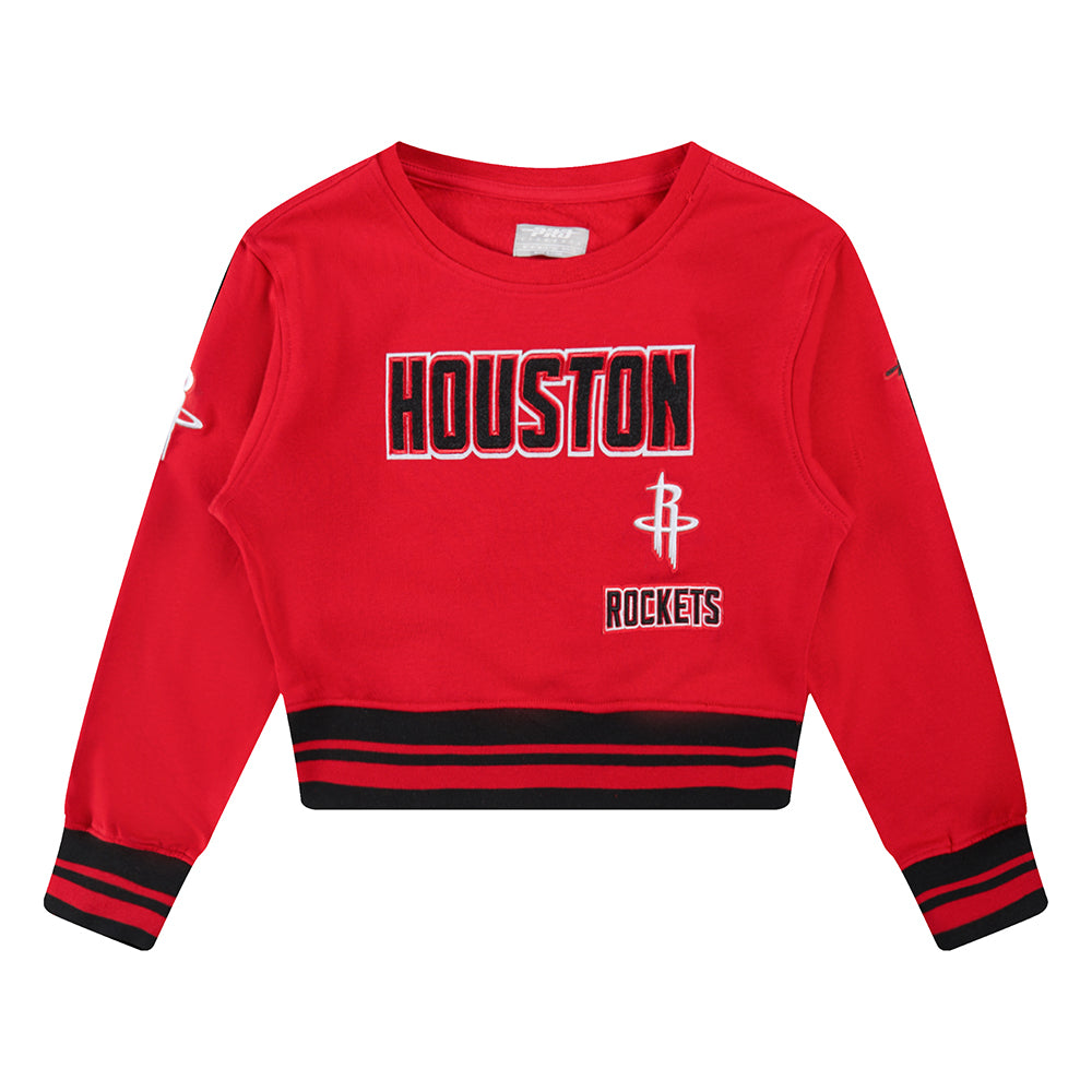SUDADERA DE CUELLO REDONDO NBA HOUSTON ROCKETS RETRO CLASSICS PARA BEBÉ NIÑA