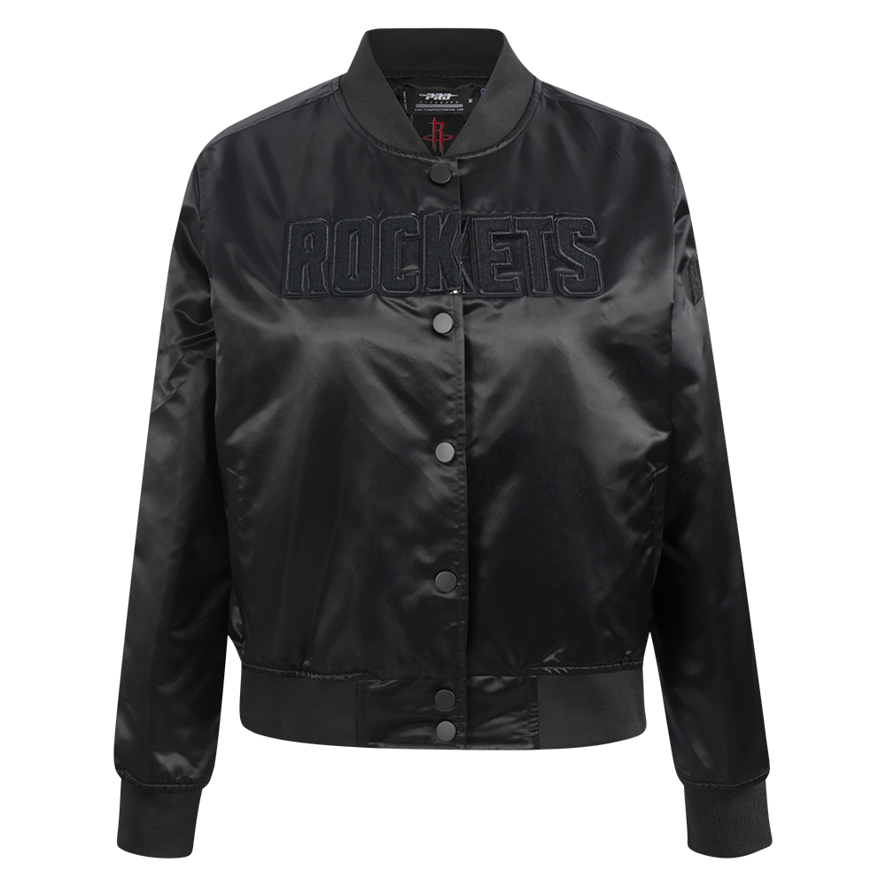 CHAMARRA DE SATIN NBA HOUSTON ROCKETS CLASSIC 3BK PARA MUJER