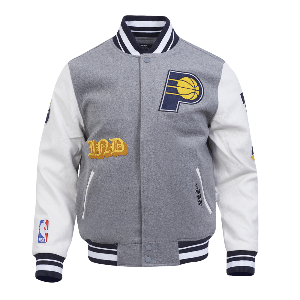 CHAMARRA UNIVERSITARIA NBA INDIANA PACERS OLD ENGLISH