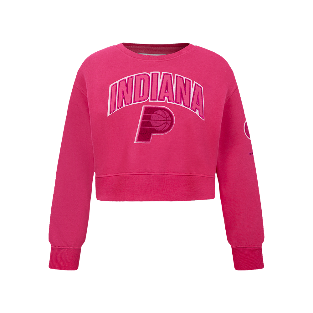 SUDADERA DE CUELLO REDONDO NBA INDIANA PACERS CLASSIC TRIPLE PINK PARA NIÑA JUNIOR