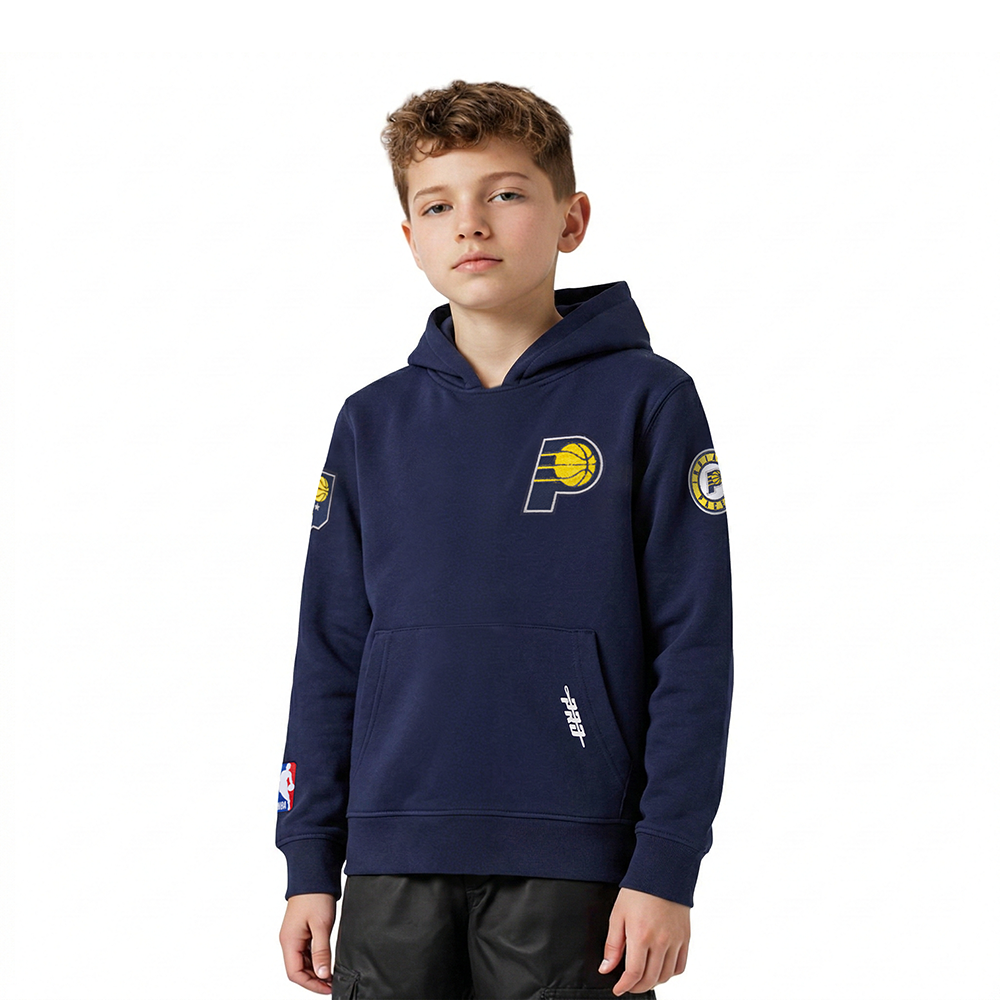 SUDADERA CON GORRO NBA INDIANA PACERS CLASSIC CHENILLE PARA NIÑO