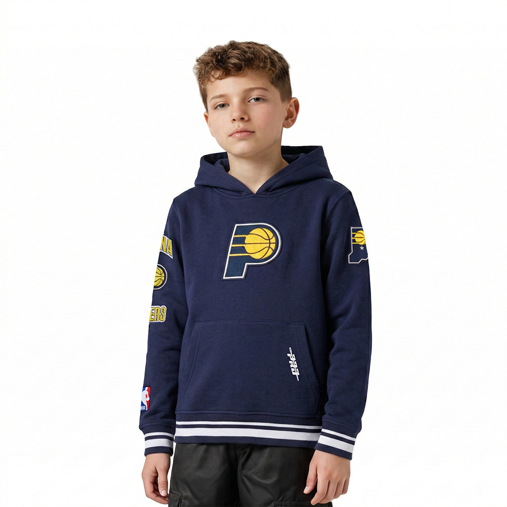 SUDADERA CON GORRO NBA INDIANA PACERS RETRO CLASSICS PARA NIÑO