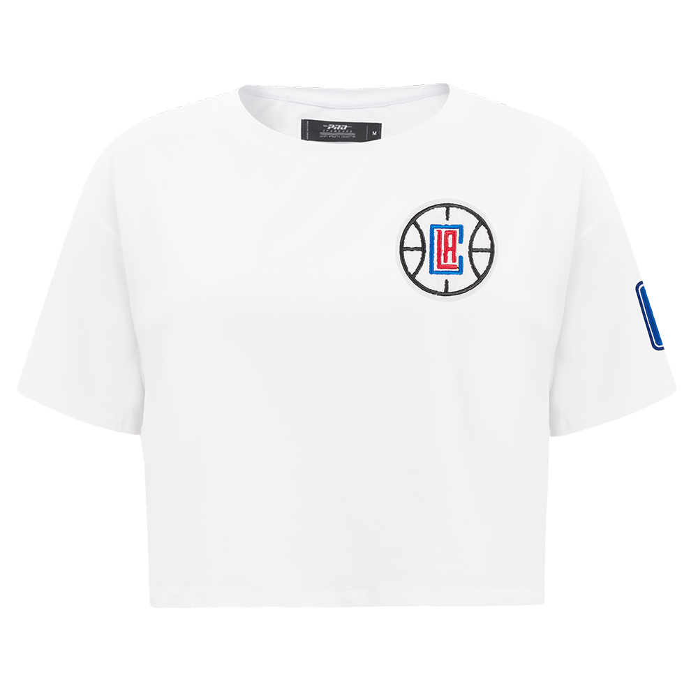 PLAYERA CROP NBA LOS ANGELES CLIPPERS CLASSIC ESSENTIALS PARA MUJER