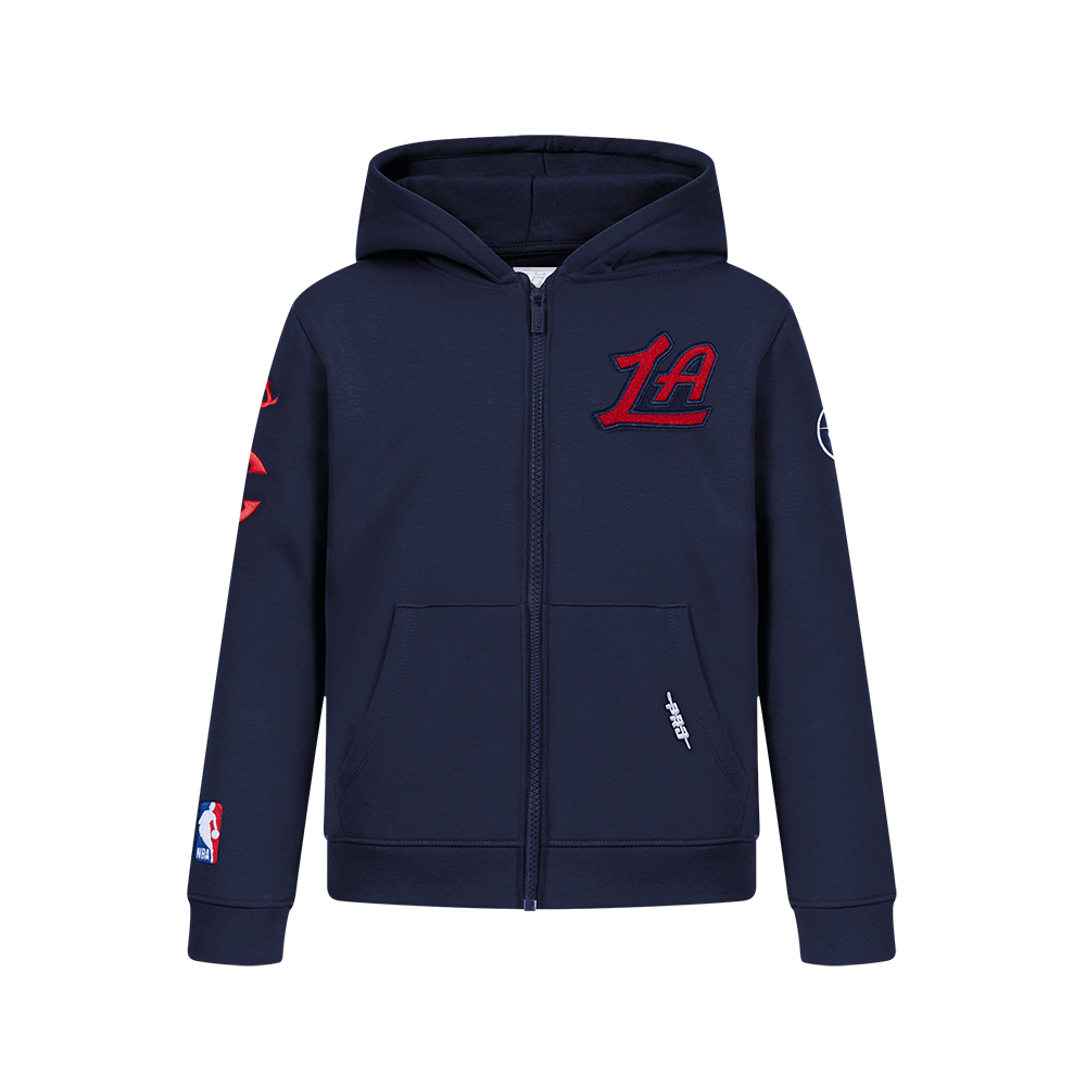 SUDADERA CON CIERRE NBA LOS ANGELES CLIPPERS CLASSIC CHENILLE PARA NIÑO JUNIOR