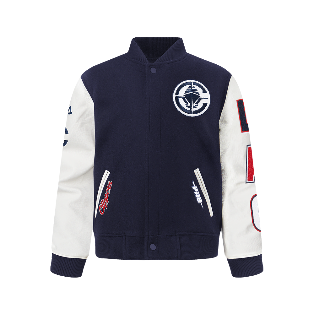 CHAMARRA UNIVERSITARIA NBA LOS ANGELES CLIPPERS CLASSIC CHENILLE PARA NIÑO JUNIOR