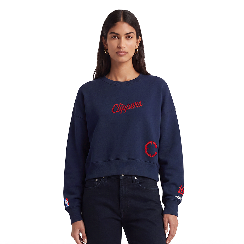 SUDADERA DE CUELLO REDONDO NBA LOS ANGELES CLIPPERS WINGSPAN PARA MUJER