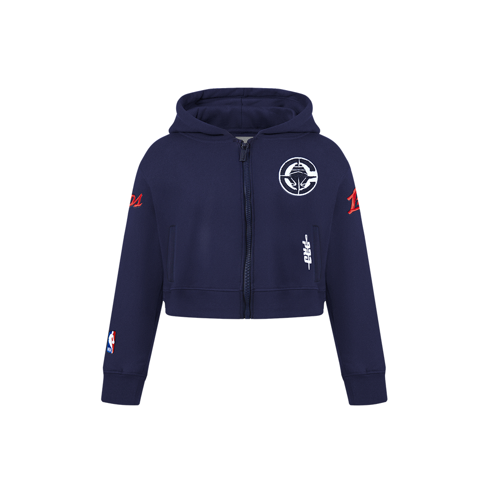 SUDADERA CON CIERRE NBA LOS ANGELES CLIPPERS CLASSIC ESSENTIALS PARA NIÑA