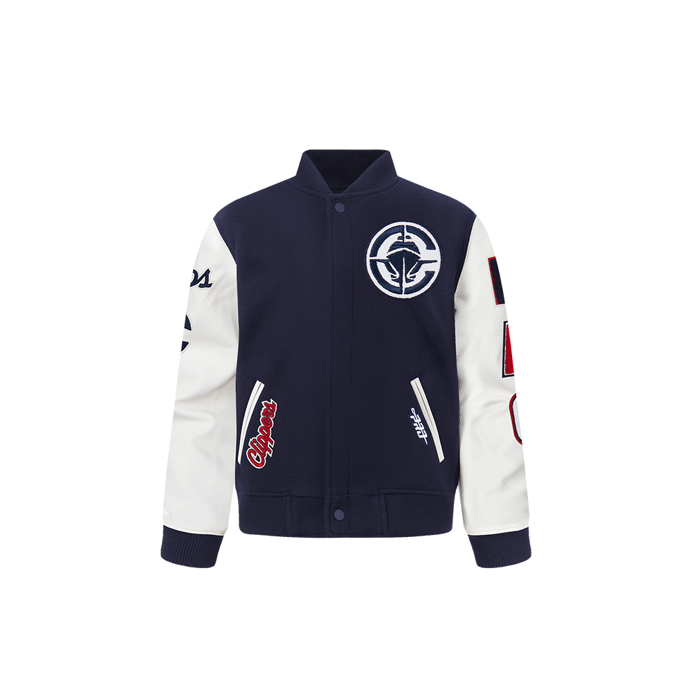 CHAMARRA UNIVERSITARIA NBA LOS ANGELES CLIPPERS CLASSIC CHENILLE PARA BEBÉ NIÑO