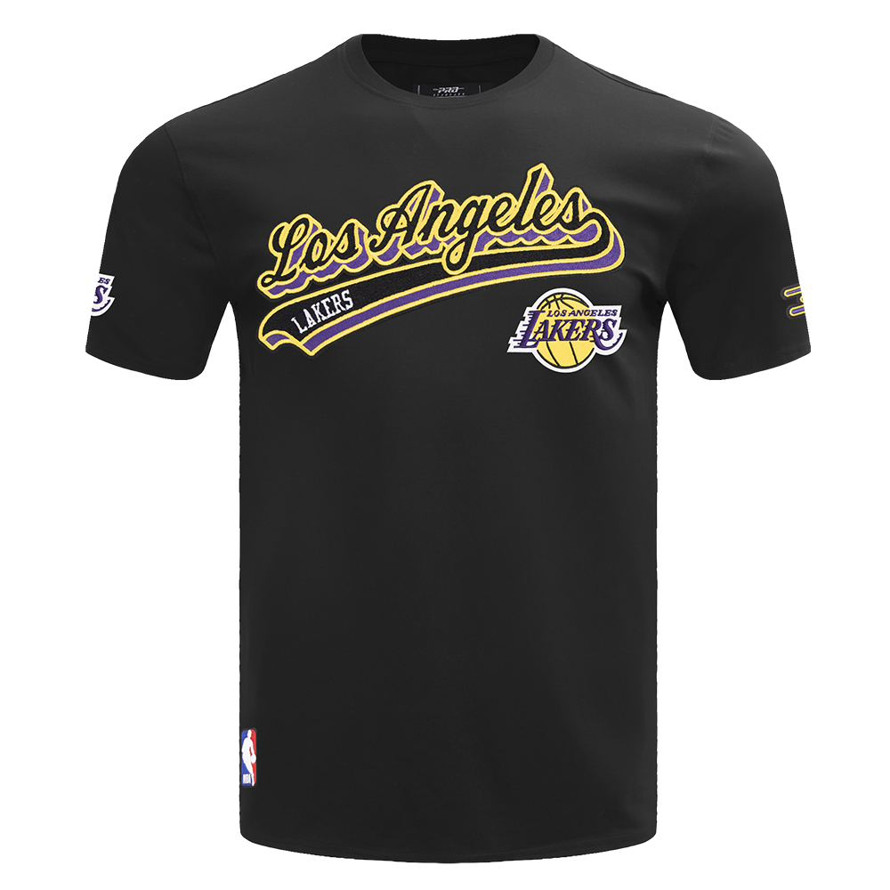 PLAYERA NBA LOS ANGELES LAKERS SCRIPT TAIL