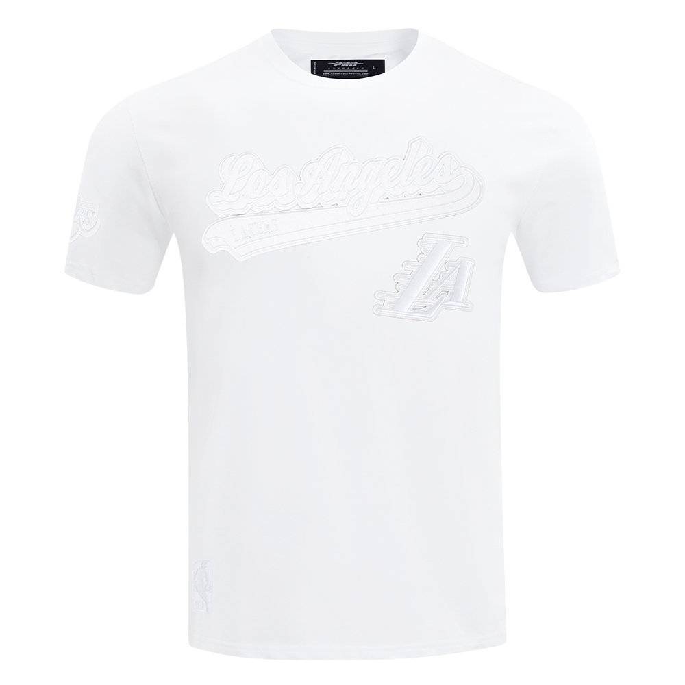 PLAYERA NBA LOS ANGELES LAKERS WHITE OUT