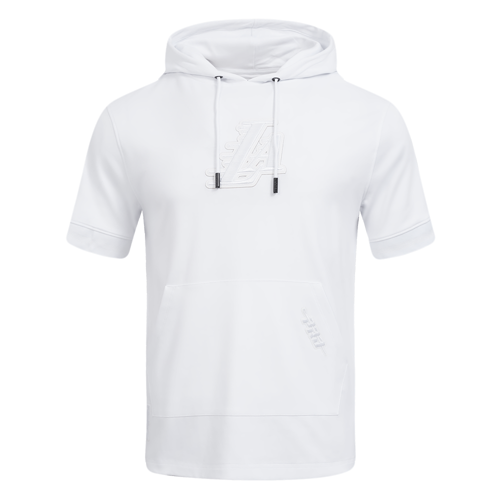 SUDADERA DE MANGA CORTA NBA LOS ANGELES LAKERS WHITE OUT