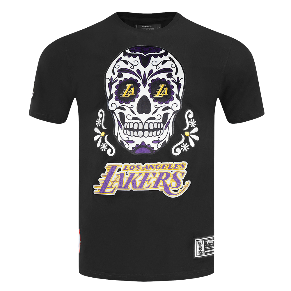 PLAYERA NBA LOS ANGELES LAKERS SUGAR SKULL