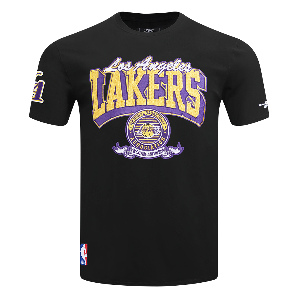 PLAYERA NBA LOS ANGELES LAKERS TEAM BADGE