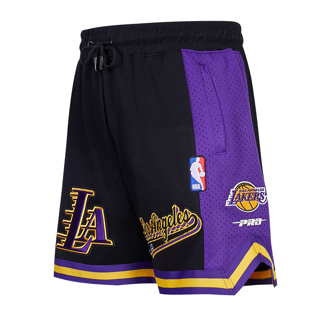 SHORTS DE BASQUETBOL NBA LOS ANGELES LAKERS SCRIPT TAIL – Pro