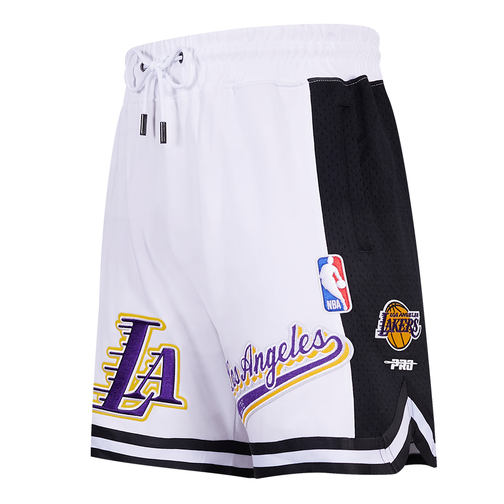 SHORTS DE BASQUETBOL NBA LOS ANGELES LAKERS SCRIPT TAIL
