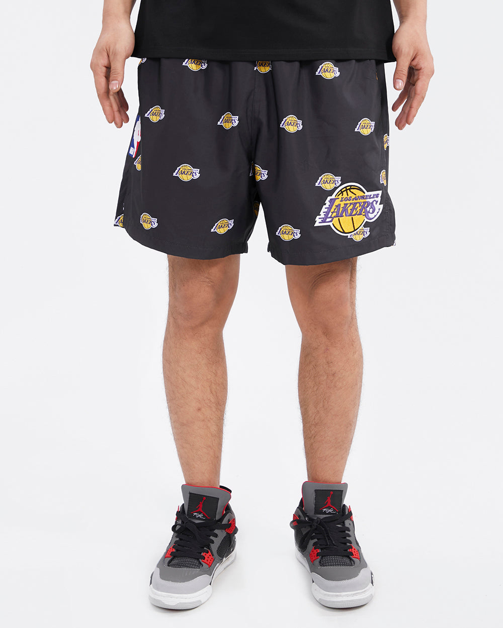 SHORTS DE ALGODÓN NBA LOS ANGELES LAKERS AOP