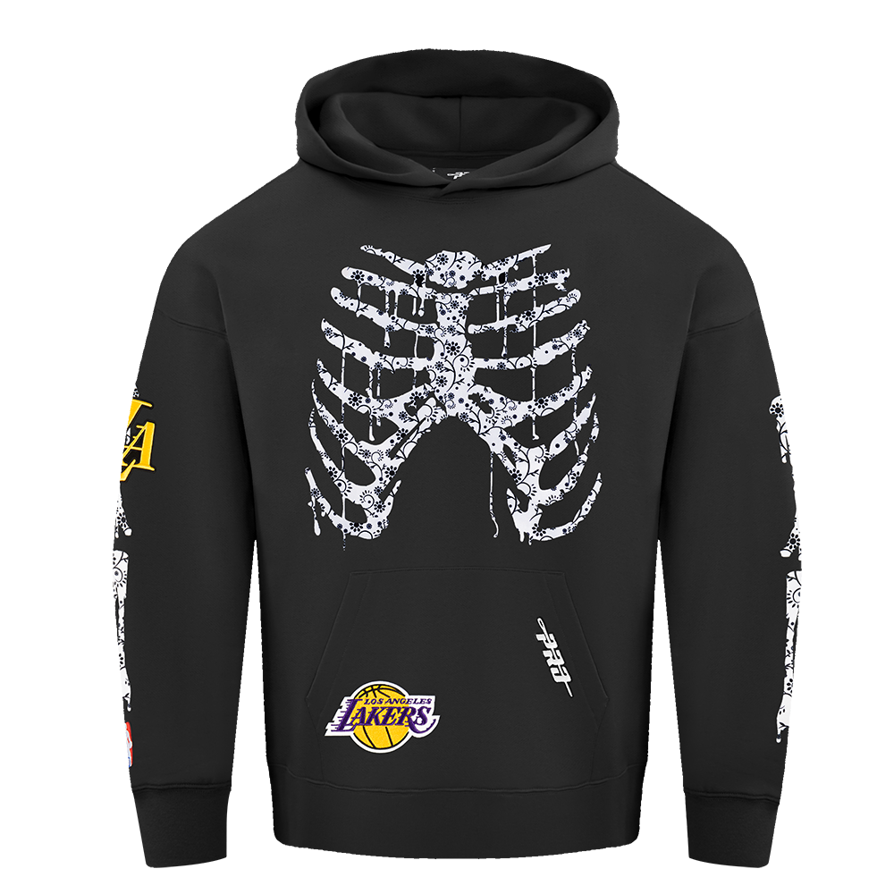 SUDADERA CON GORRO NBA LOS ANGELES LAKERS RIB CAGE