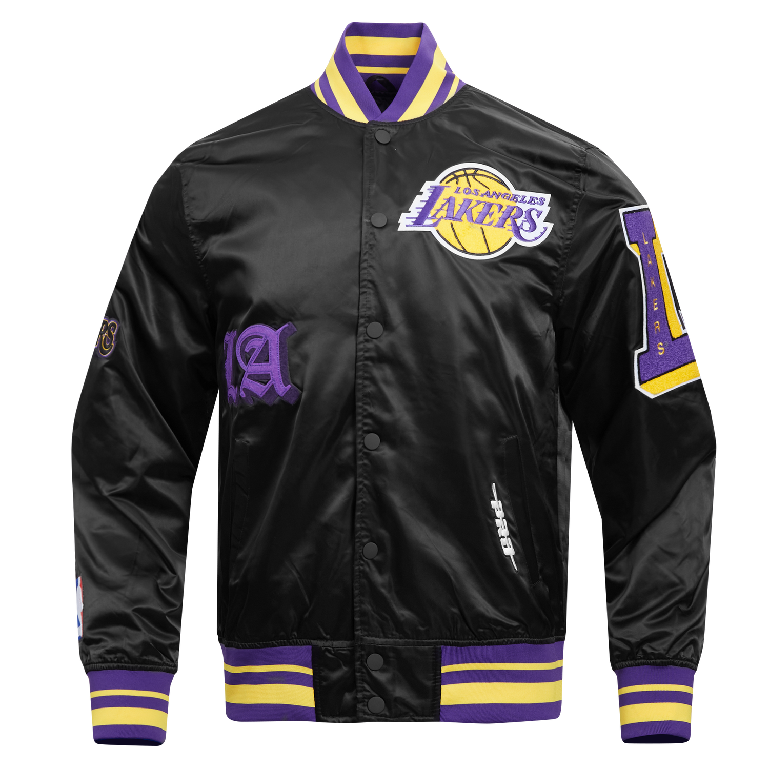 CHAMARRA DE SATÍN NBA LOS ANGELES LAKERS OLD ENGLISH