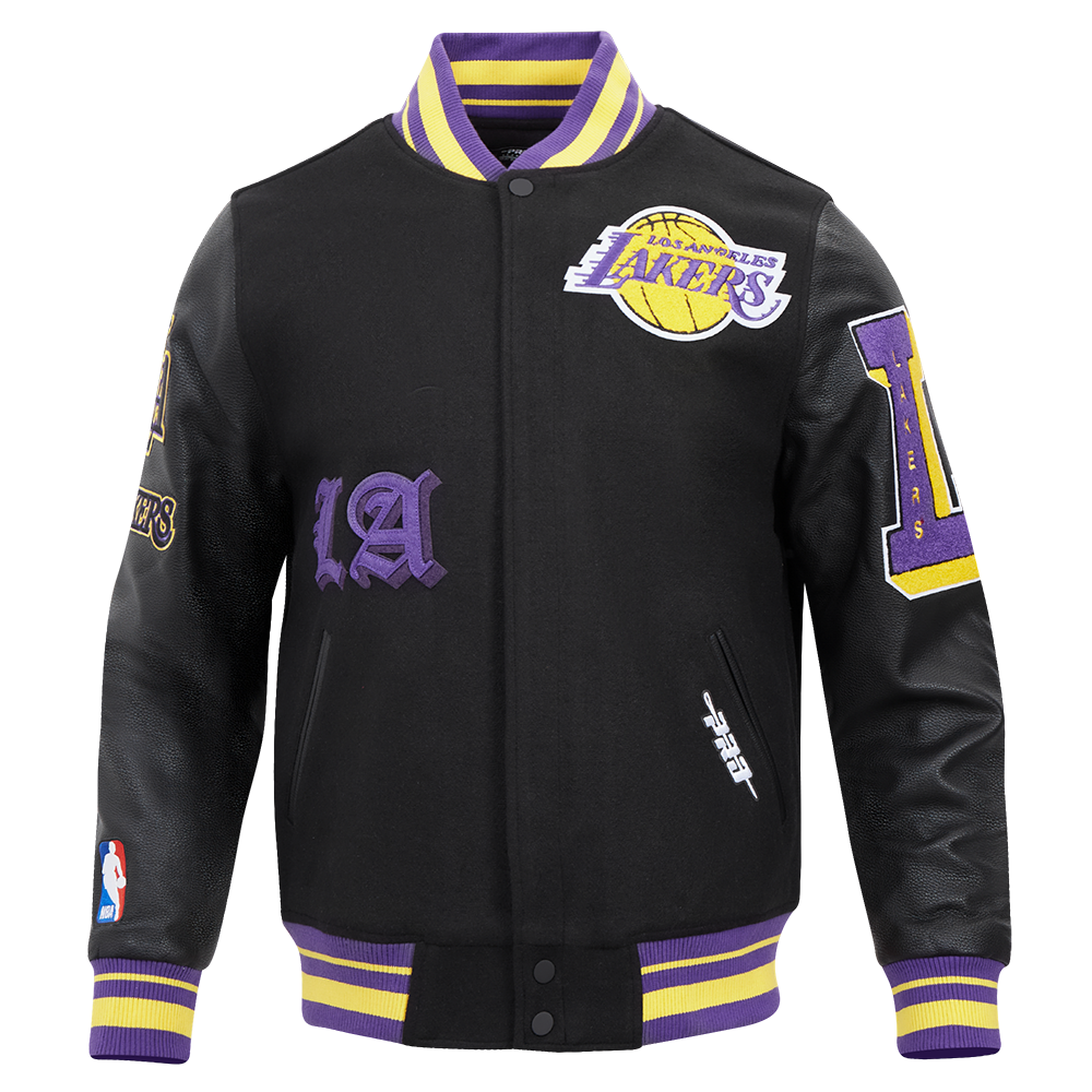 CHAMARRA UNIVERSITARIA NBA LOS ANGELES LAKERS OLD ENGLISH