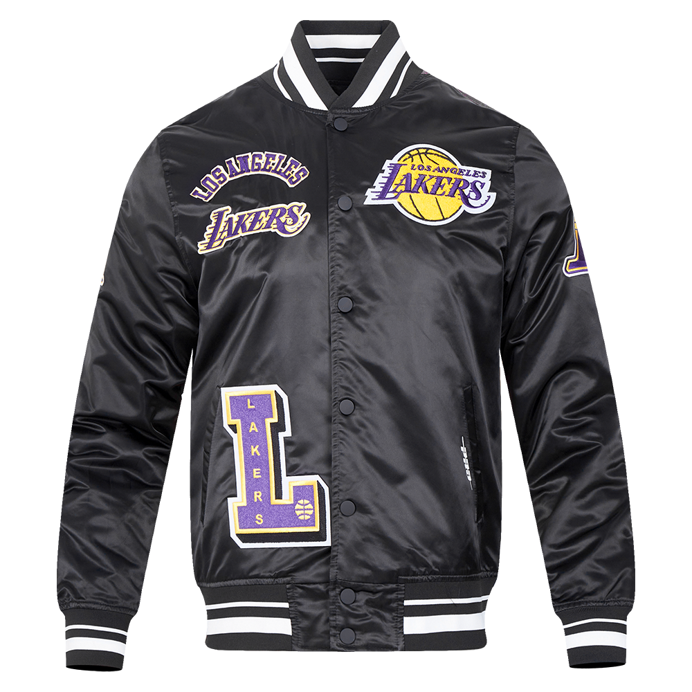 CHAMARRA DE SATÍN NBA LOS ANGELES LAKERS SUBLIMATED SATIN JACKET
