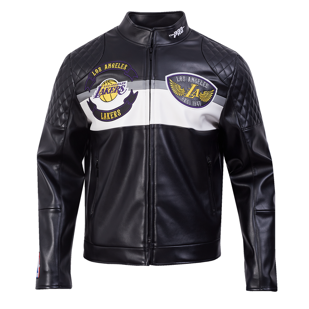 CHAMARRA DE PIEL NBA LOS ANGELES LAKERS BORN FOR SPORT