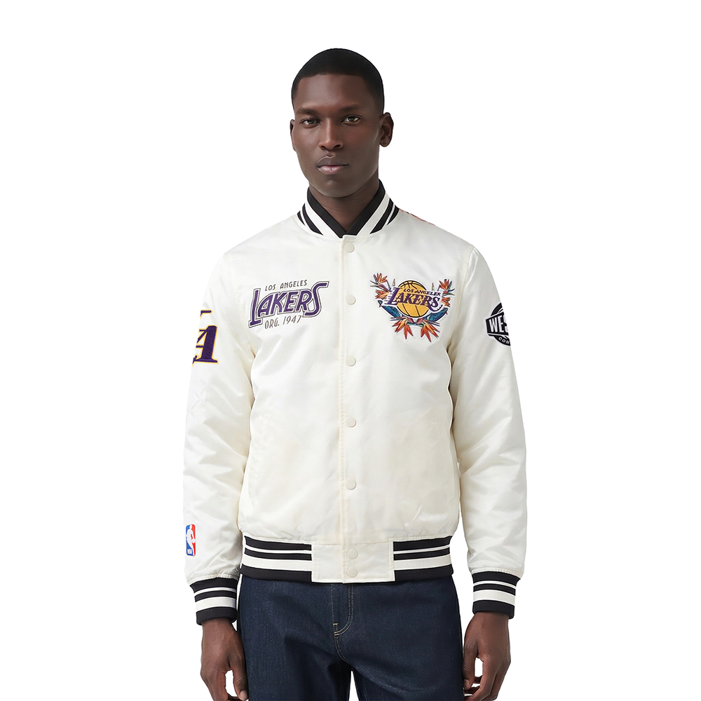 CHAMARRA DE SATIN NBA LOS ANGELES LAKERS PARADISE