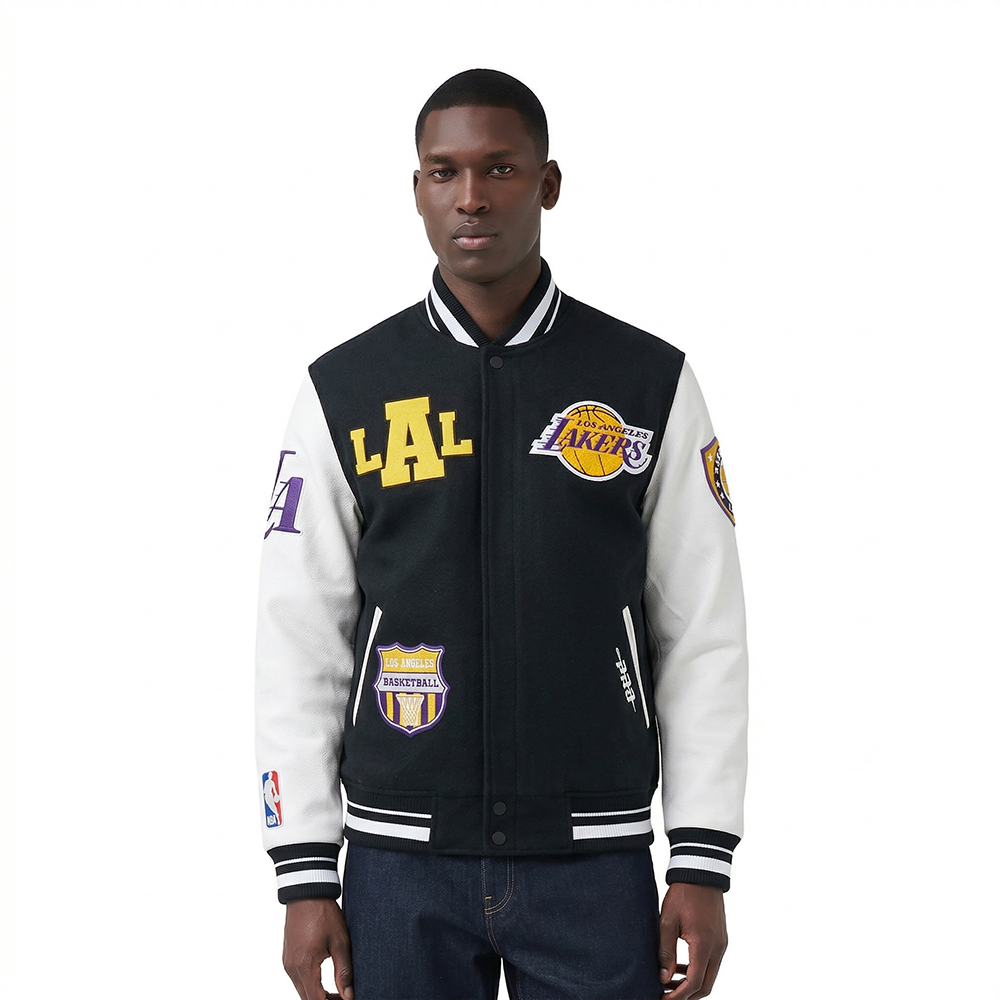 CHAMARRA UNIVERSITARIA NBA LOS ANGELES LAKERS LETTERMAN
