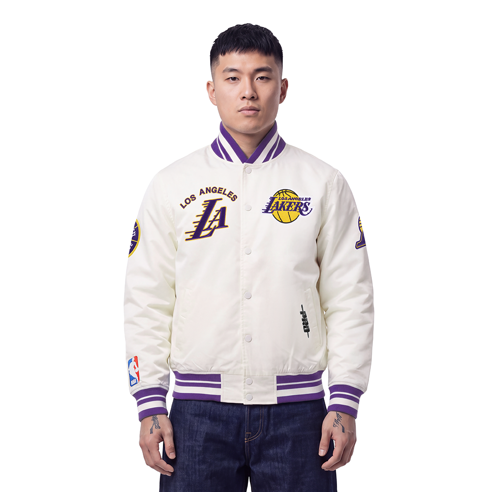 CHAMARRA DE SATIN NBA LOS ANGELES LAKERS RETRO CLASSICS