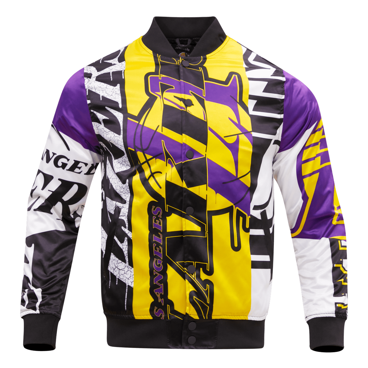 CHAMARRA DE SATÍN NBA LOS ANGELES LAKERS MASH UP