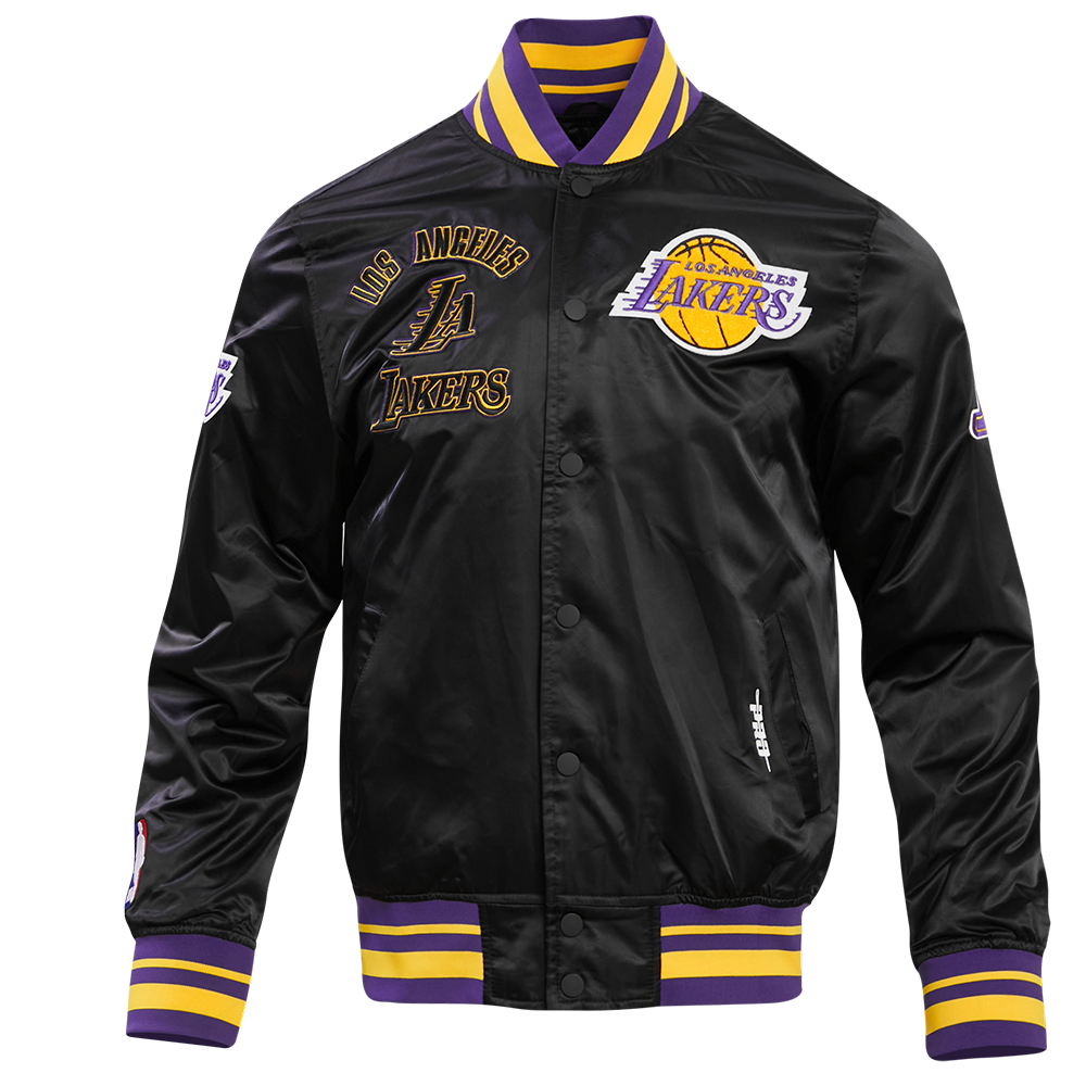 CHAMARRA DE SATÍN NBA LOS ANGELES LAKERS RETRO CLASSICS