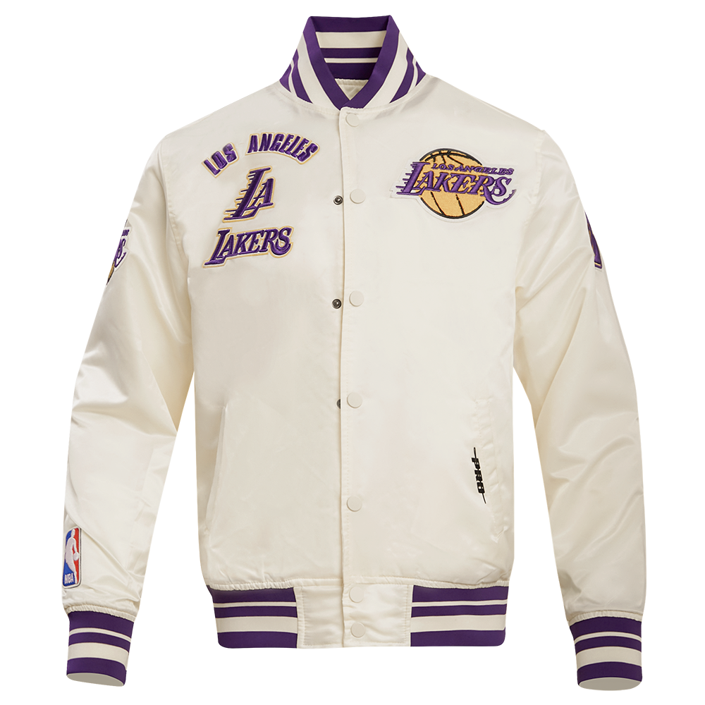 CHAMARRA DE SATÍN NBA LOS ANGELES LAKERS RETRO CLASSICS