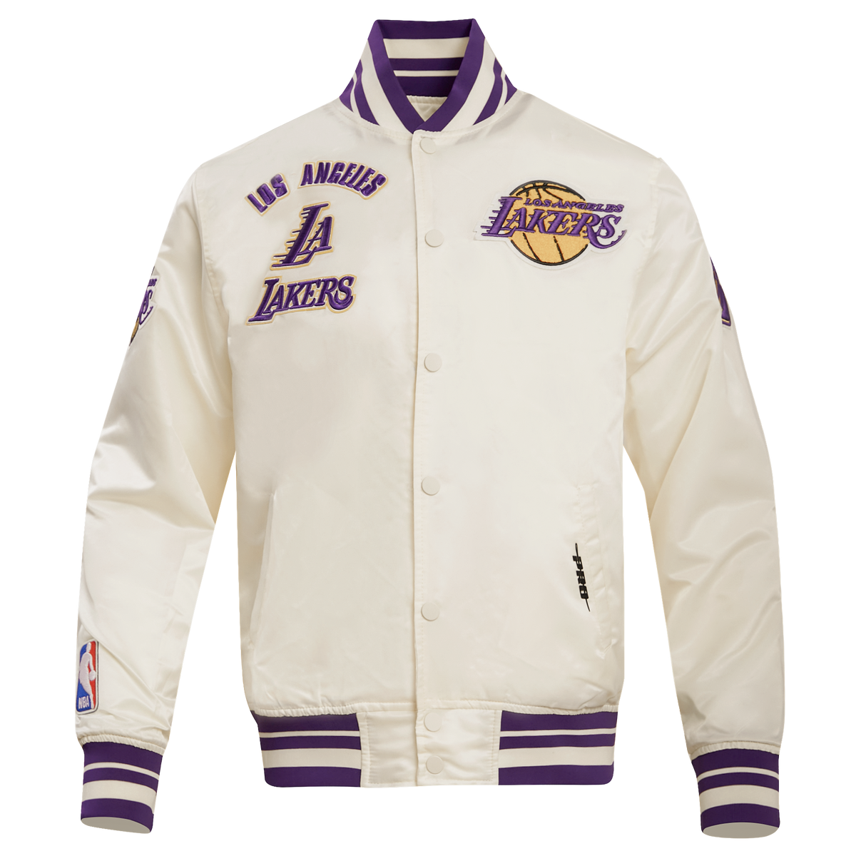 CHAMARRA DE SATÍN NBA LOS ANGELES LAKERS RETRO CLASSICS